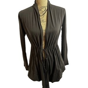 New Balance Yoga Green Tie Front Cardigan Jacket, Size Small